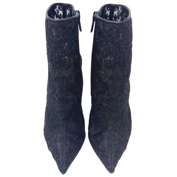 Christian Louboutin Heels So Kate Boots Ankle Booties Black Lace Mesh Shoes 36.5 - Picture 4 of 13